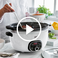 GreenLife Healthy Duo Slow Cooker | White