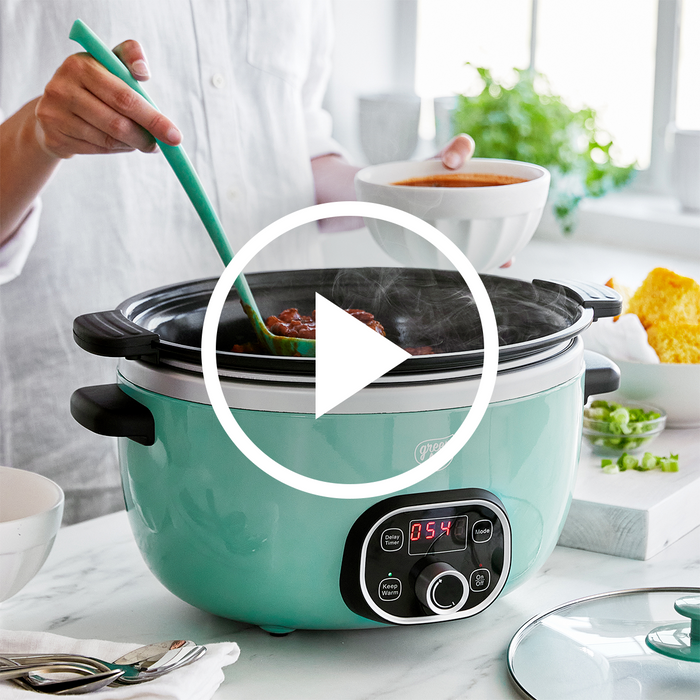 GreenLife Healthy 6-Quart Slow Cooker | Turquoise | GreenPan