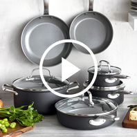 Chatham Ceramic Nonstick 5-Piece Cookware Set | Gray