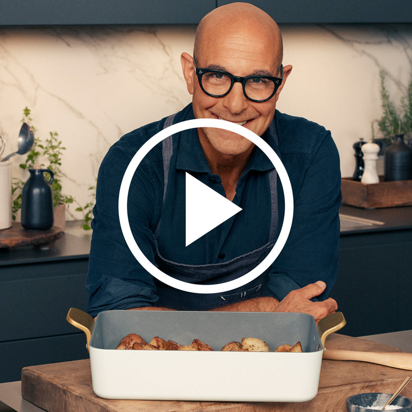 Stanley Tucci™ Ceramic Nonstick Lasagna Pan Carrara White The