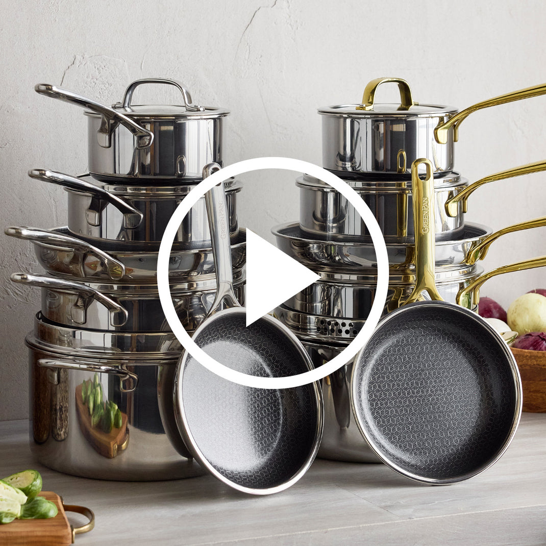 GreenPan Spectra 8” & 10” Hybrid Frypan Set | PFAS-Free Nonstick | GreenPan