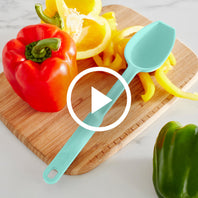GreenLife Silicone Spoon & Fork Set | Turquoise