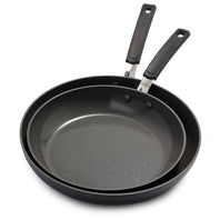 Levels Hard Anodized Stackable Ceramic Nonstick 10" and 12" Frypan Set