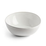 Keltum Glazed Stoneware 10" Serving Bowl | White