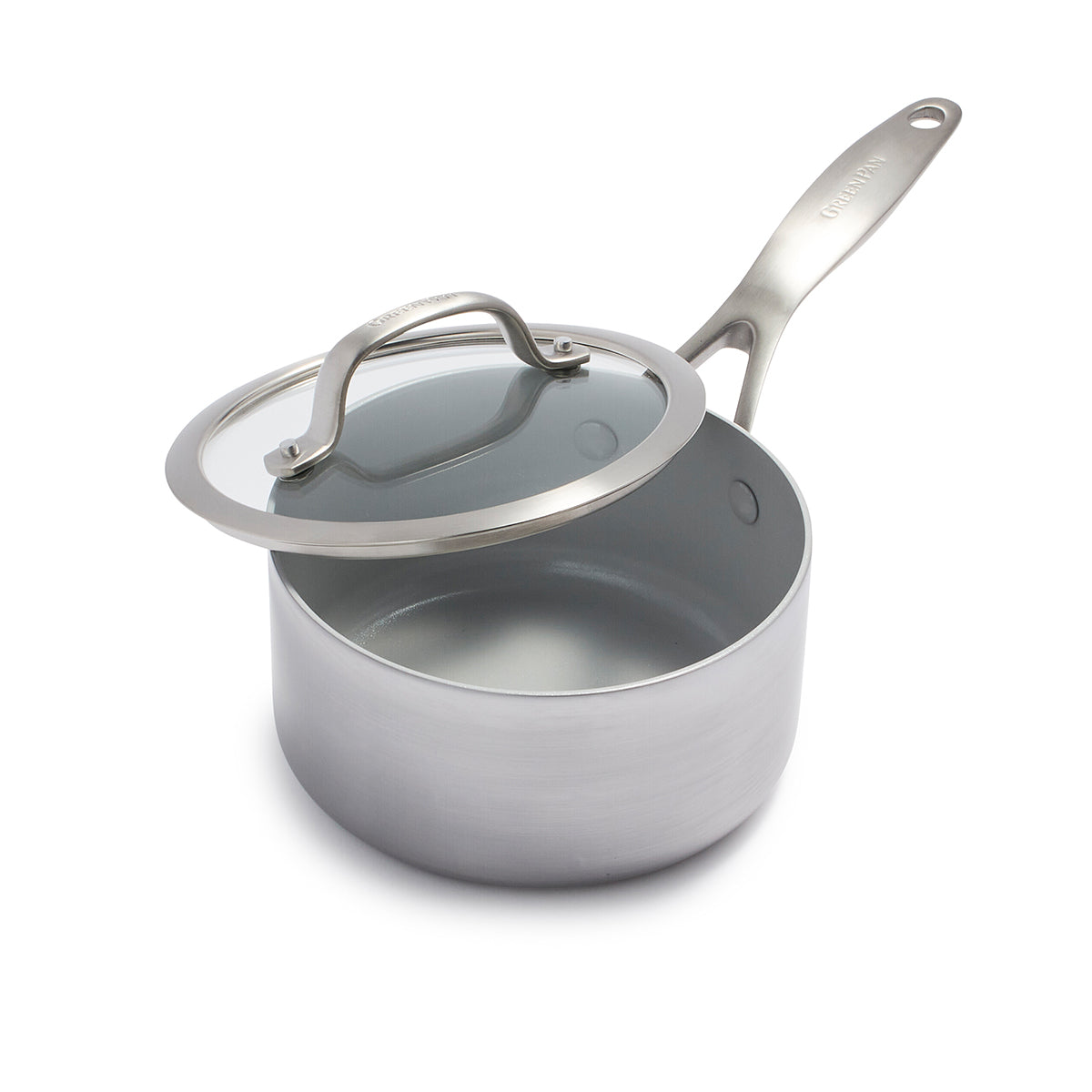 Cook N Home Saucepan Sauce Pot with Lid 1 Quart Stainless Steel