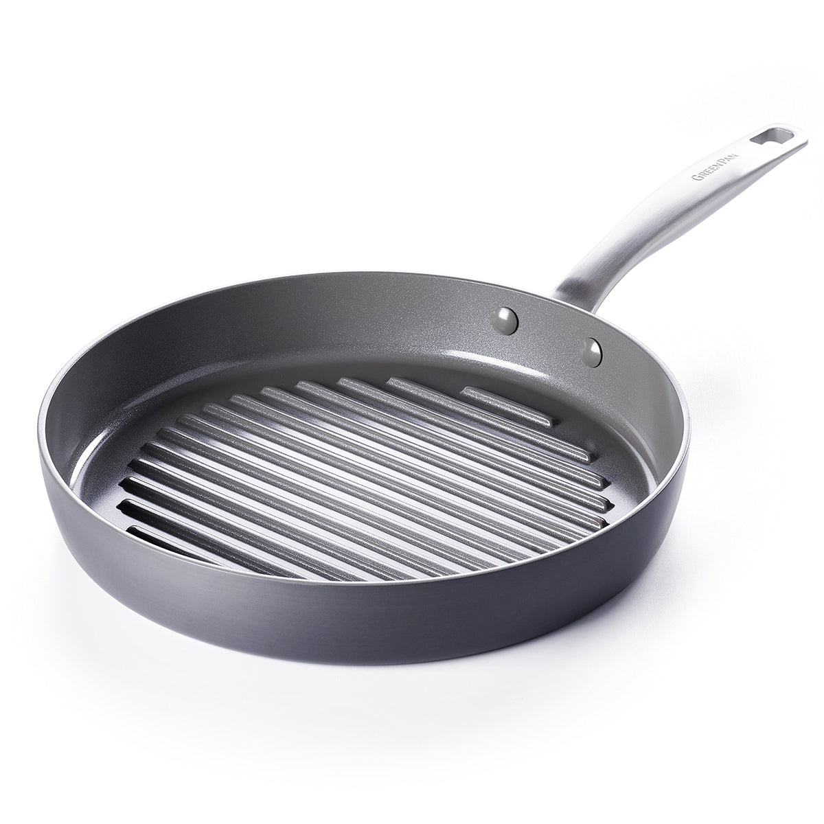 Circulon Genesis Hard-Anodized Nonstick 11-inch Round Grill Pan