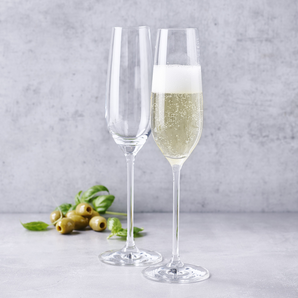 Crystal champagne online flute glasses