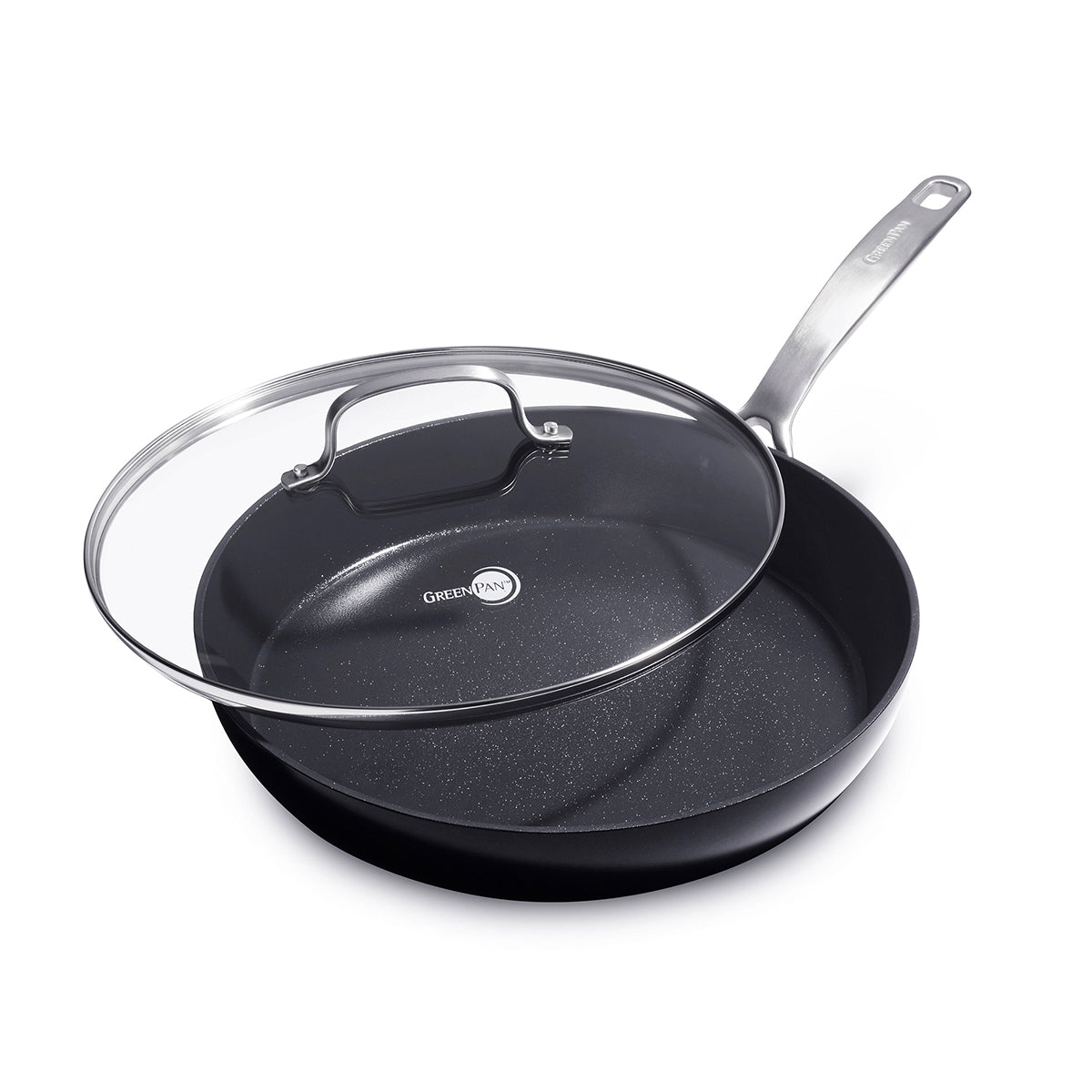 GreenPan Lima 12 in. Aluminum Hard Anodized Ceramic Nonstick Frying Pan  Skillet with Lid CW0004157 - The Home Depot