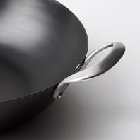 Five Two by GreenPan 12" Carbon Steel Wok with Lid and Foldable Rack