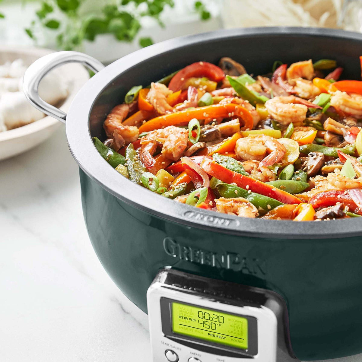 Healthy Non-Toxic PFAS Free Cookware - Premiere Convection Air Fry Oven Featuring PFAS-Free Nonstick by GreenPan