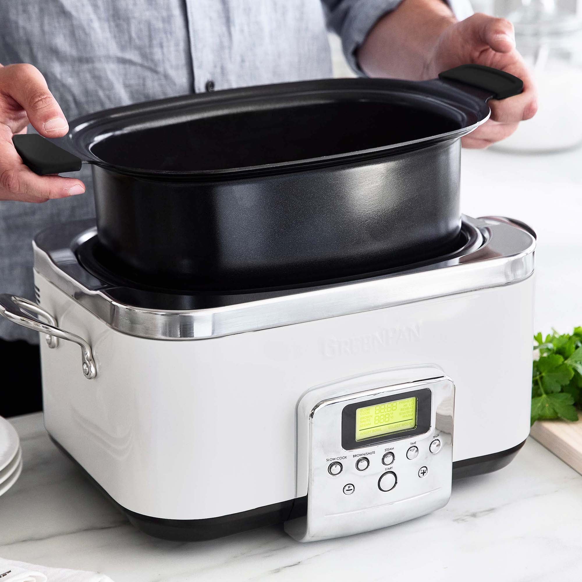 Elite 6-Quart Slow Cooker | Cloud Cream | The Cookware Company