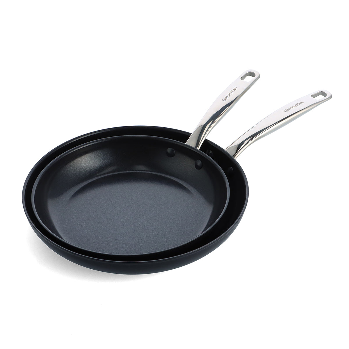 KitchenAid Hard Anodized Ceramic 5 qt. Aluminum Nonstick Saute Pan with Lid in Matte Black