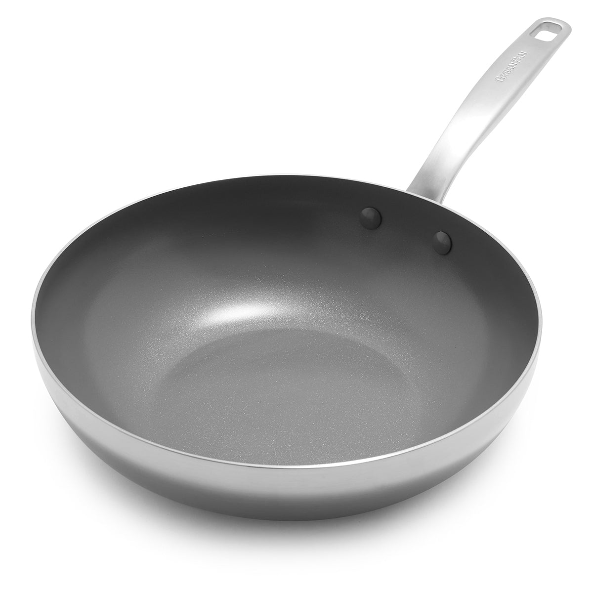 GreenLife Tri-Ply Stainless Steel Healthy Ceramic Nonstick, 11 Frying Pan  Skillet, PFAS-Free, Multi Clad, Induction, Dishwasher Safe, Oven Safe