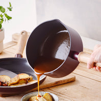 Hudson Ceramic Nonstick 1.5-Quart Saucepan | Merlot