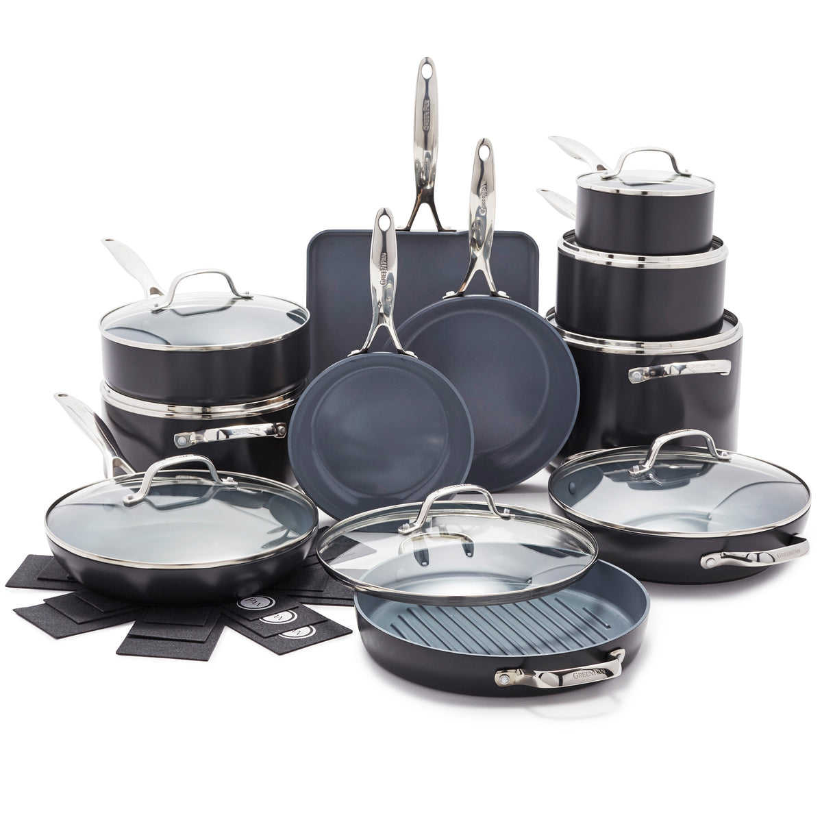 Green Pan Valencia Pro Ceramic Non-Stick 11-Piece Cookware Set + Reviews, Crate & Barrel Canada