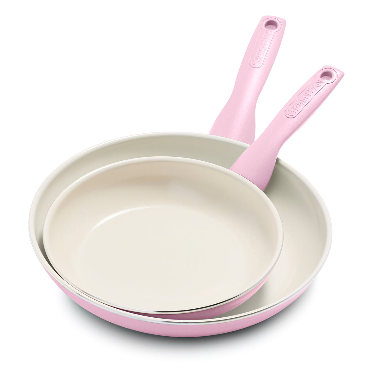 Paris Hilton Nonstick Fry Pan with Clean Ceramic Nonstick Coating, 10 inch, Pink