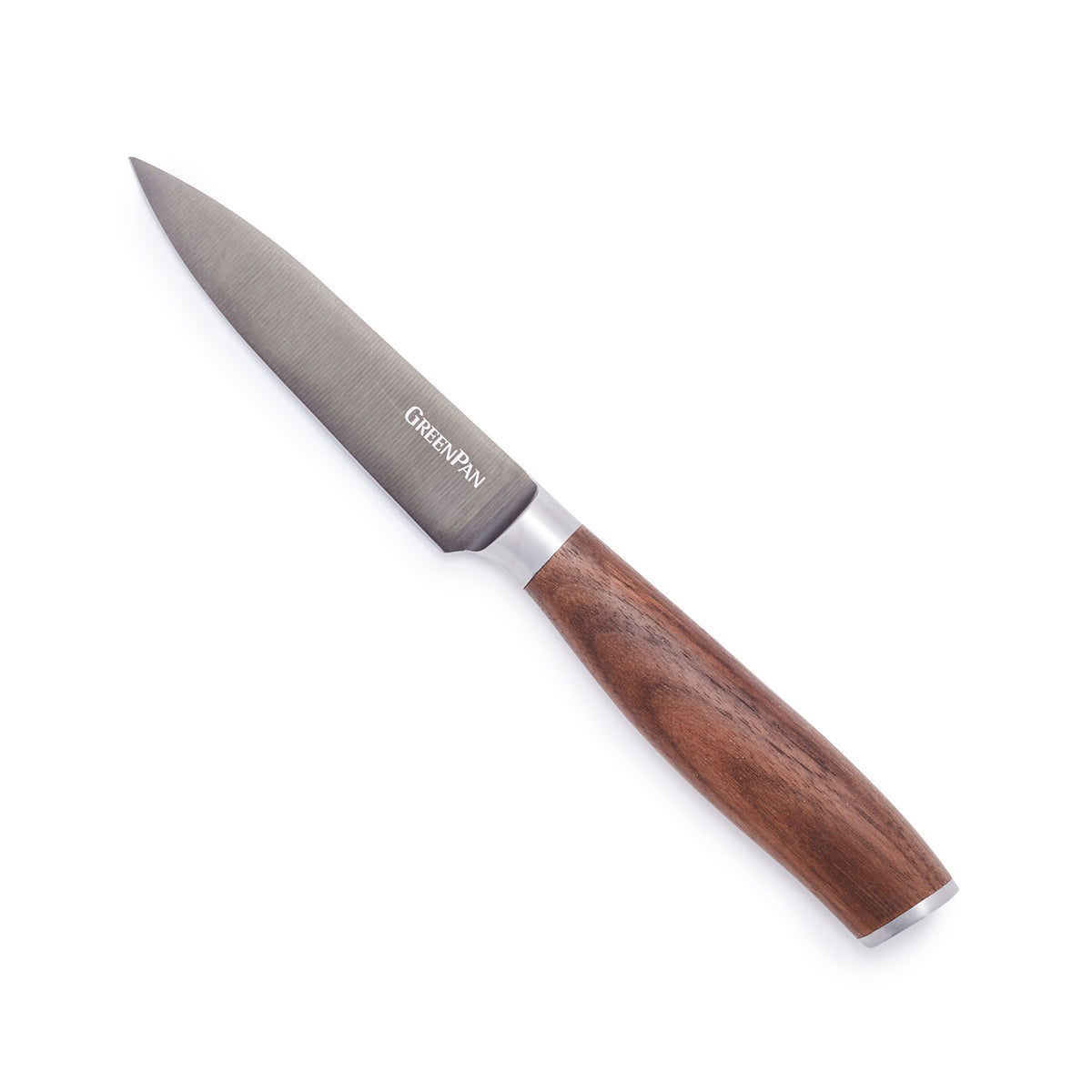 Premiere Titanium Cutlery 4 Paring Knife with Walnut Handle