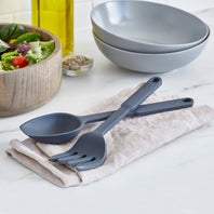 GreenLife Silicone Spoon & Fork Set | Gray