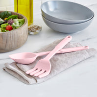 GreenLife Silicone Spoon & Fork Set | Pink