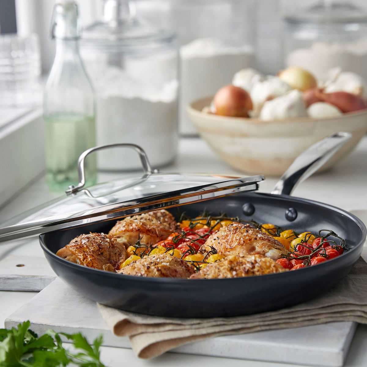 Essentials Nonstick Fry Pan and Sauce Pan Set I All-Clad