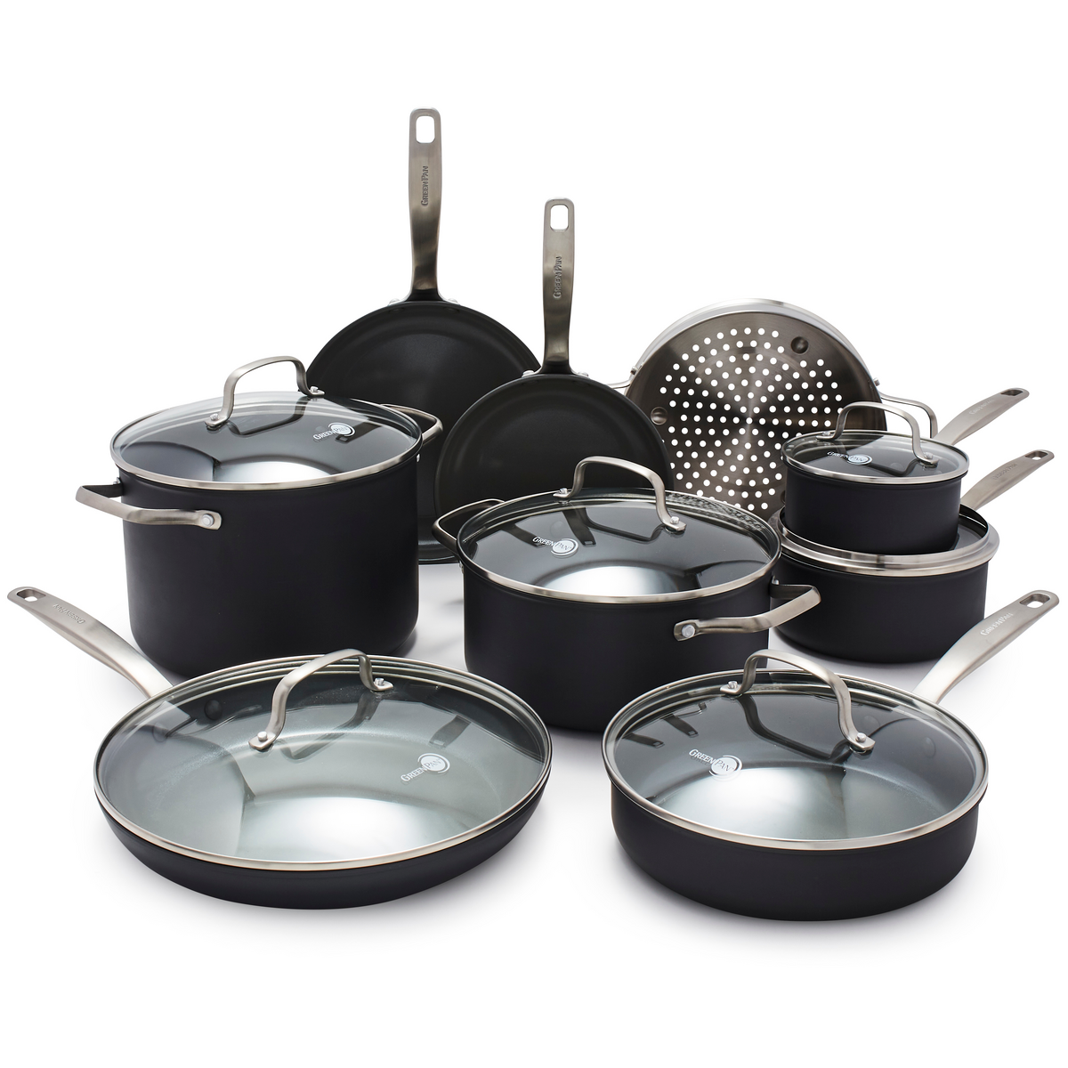 GreenPan GP5 15-Piece Non-Stick Ceramic Cookware Set + Reviews