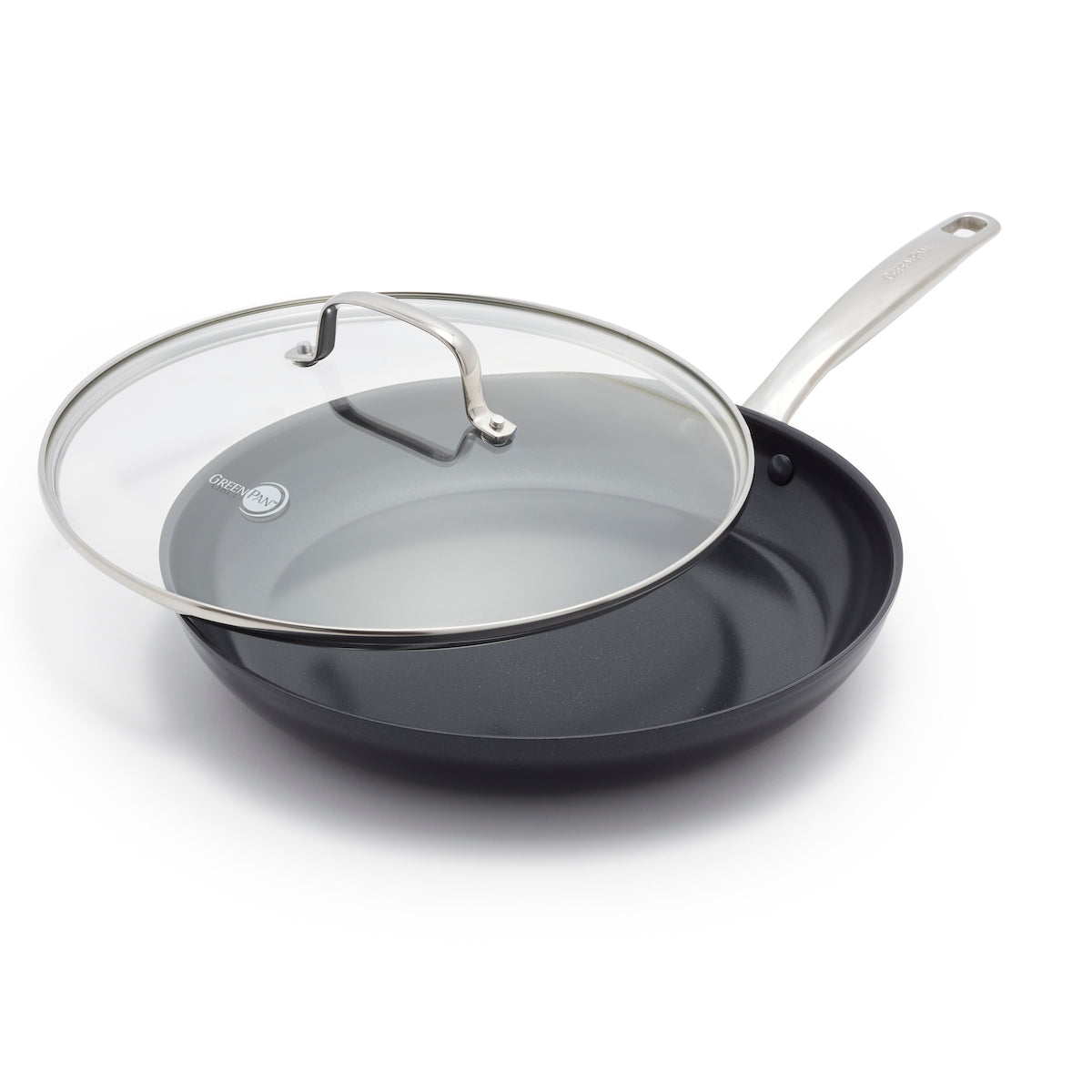 Chatham Black Ceramic Nonstick 12 Frypan with Lid