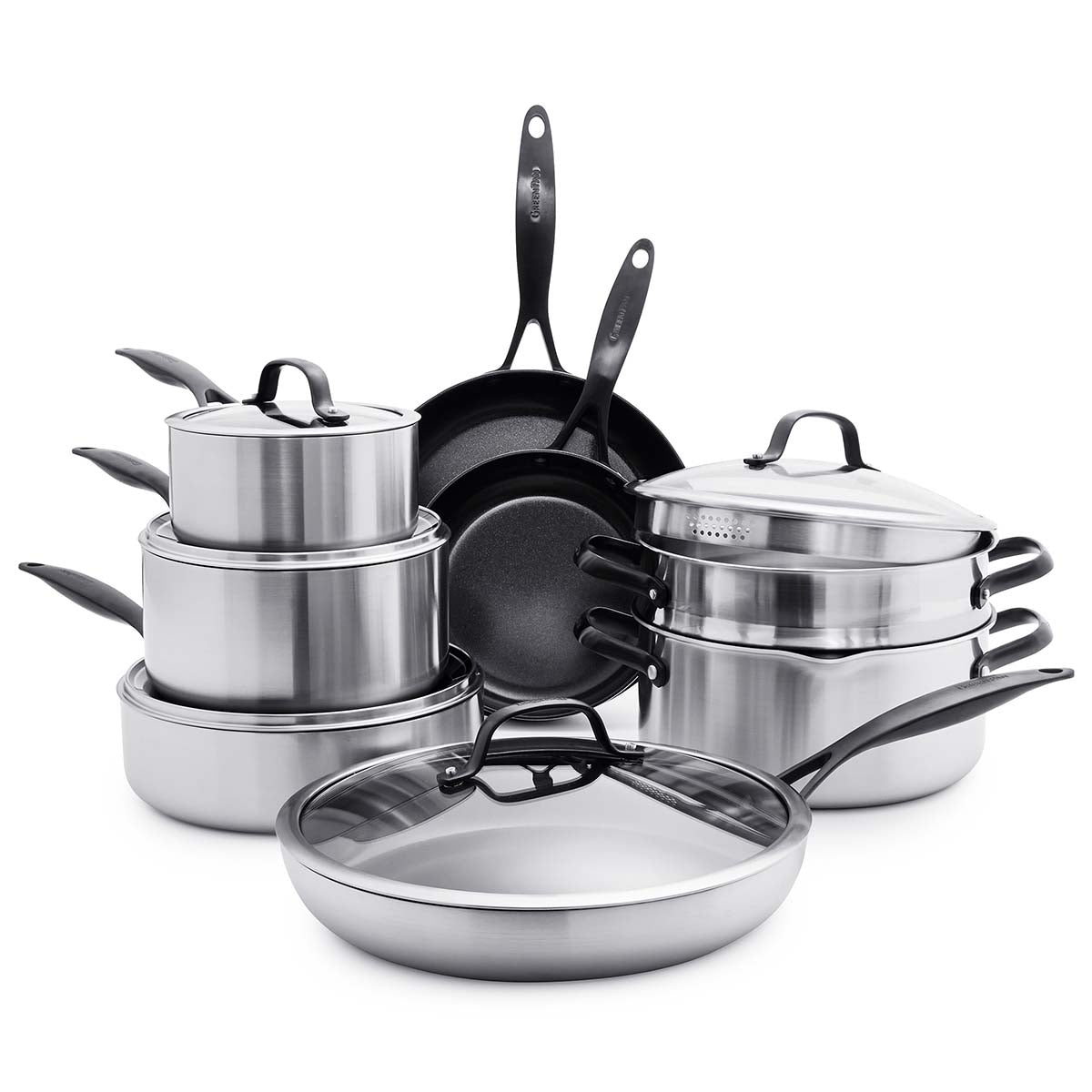 12-Piece Sensarte Nonstick Pots & Pans Induction Cookware Set only