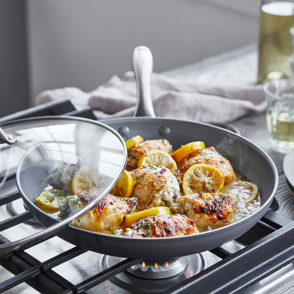 Lima Ceramic Nonstick 12" Frypan with Lid