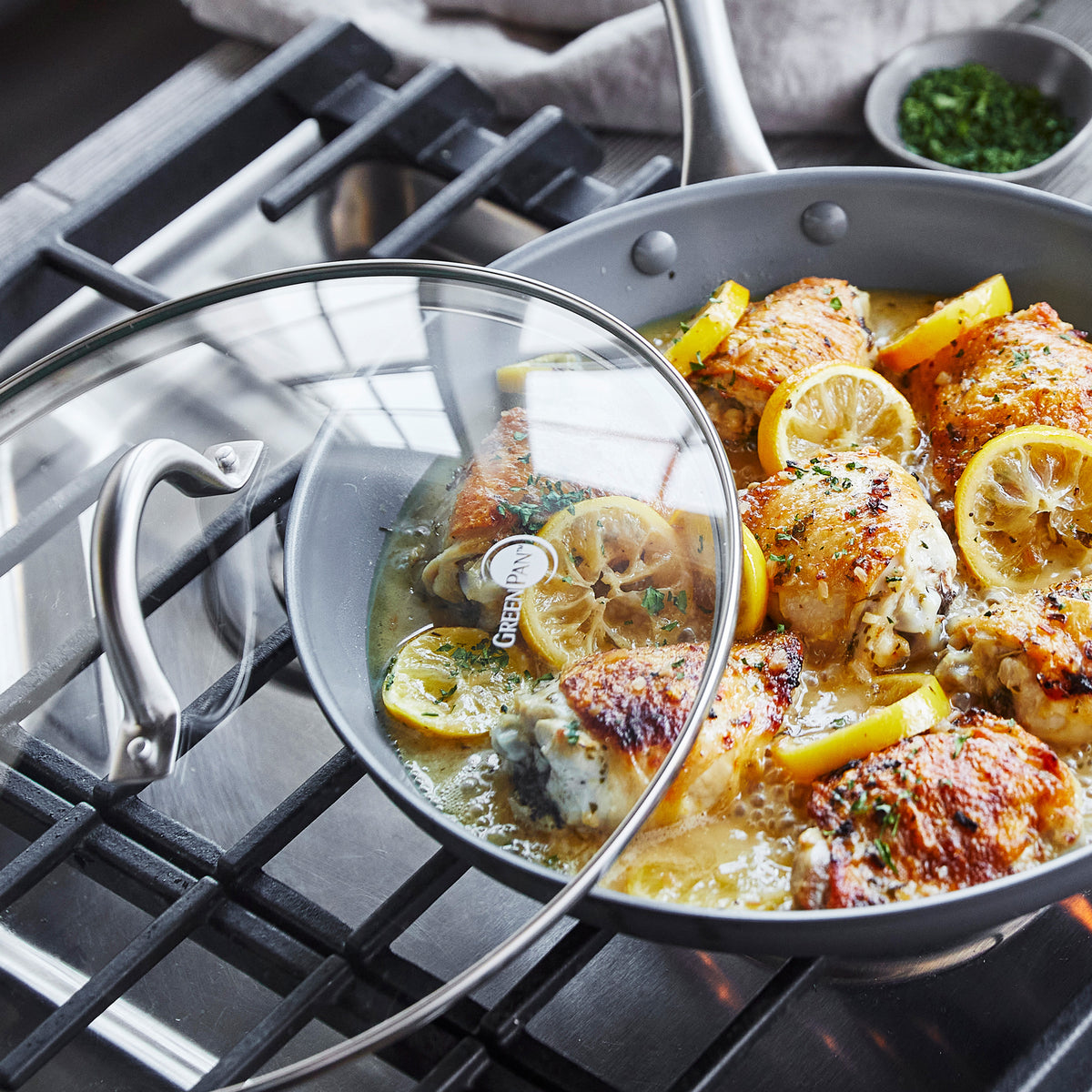 Lima Ceramic Nonstick 12" Frypan with Lid