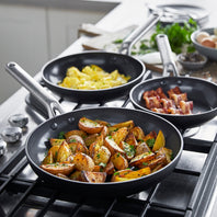 Omega Ceramic Nonstick 8", 9.5" and 11" Frypan Set