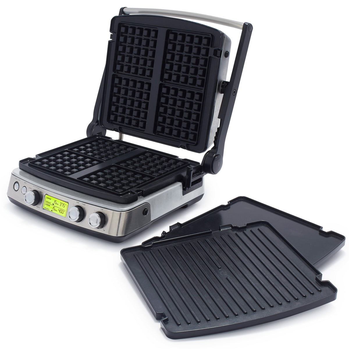 Elite Multi Grill, Griddle & Waffle Maker | Premiere Stainless Steel | ©  GreenPan Official Store