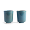 Keltum Glazed Stoneware 8.5 oz. Mugs, Set of 2 | Blue