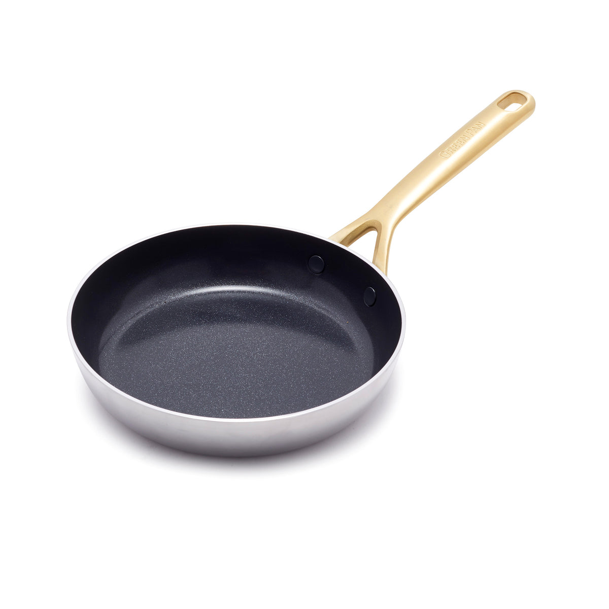 GreenPan GP5 Stainless Steel 5-PLY Healthy Ceramic Nonstick 8 Frying Pan  with Lid, PFAS-Free