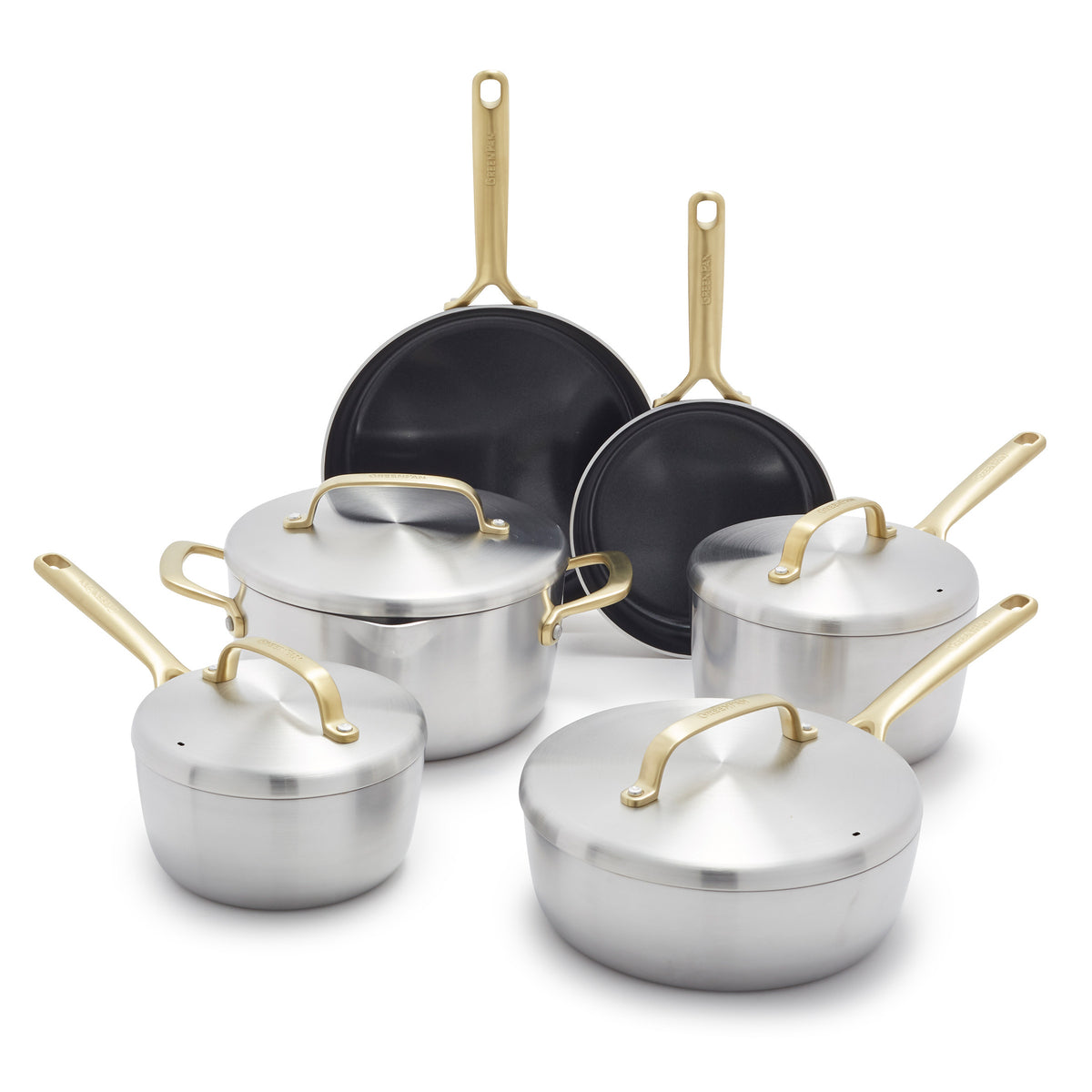 GP5 Stainless 10-Pc Set | Champagne | © GreenPan Official Store | The ...