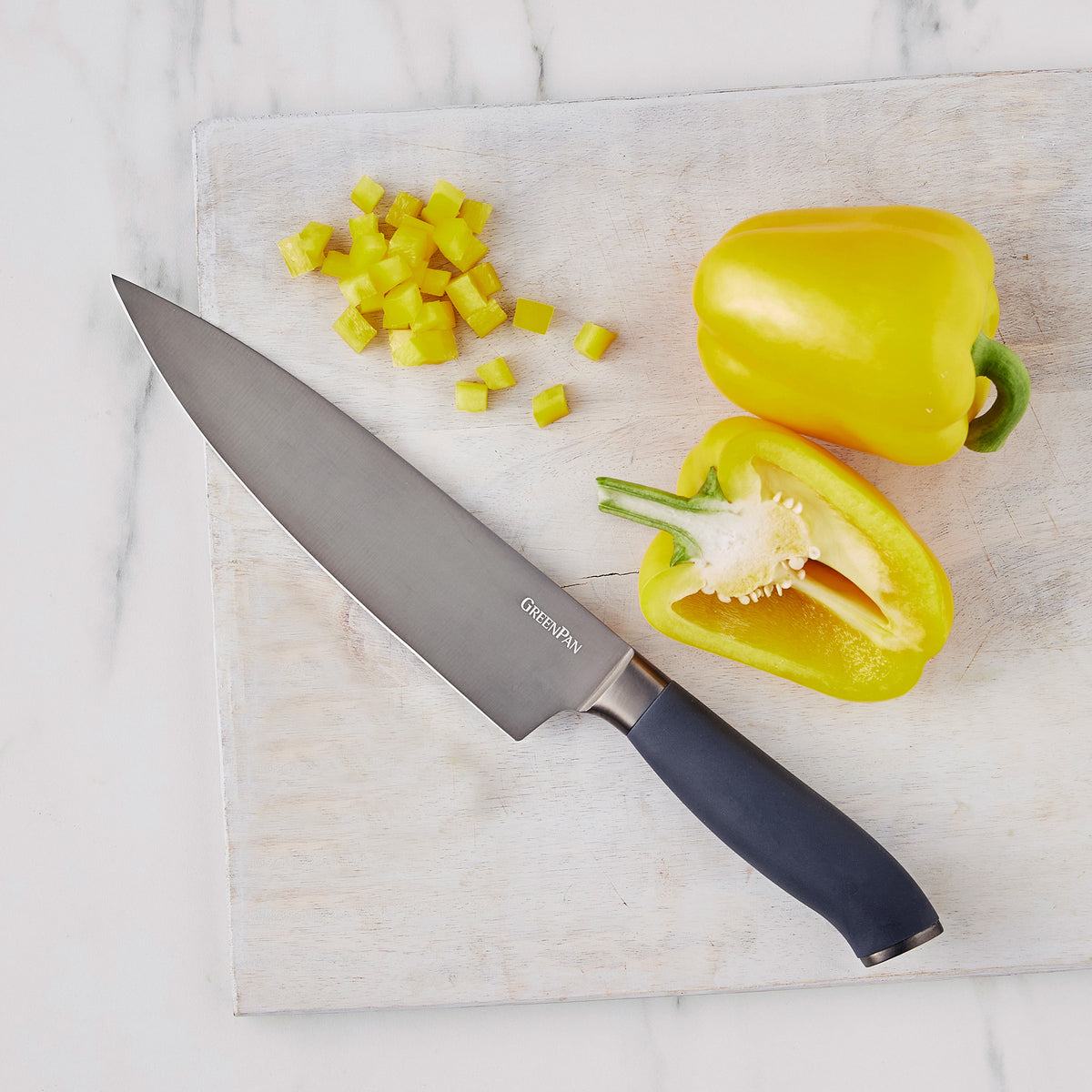 Choice 8 Chef Knife with White Handle