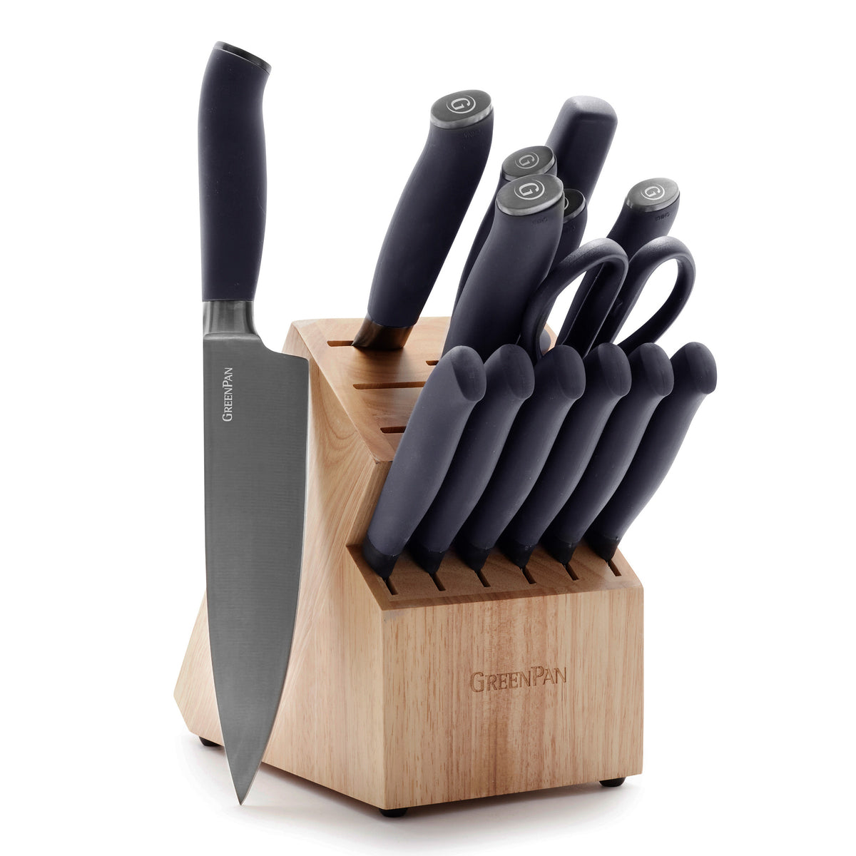 GreenPan Titanium 15-Piece Knife Block Set