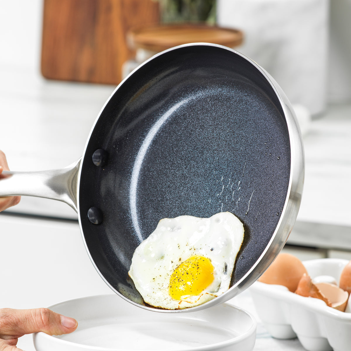 OXO Ceramic Non-Stick Agility Series Frying Pan Set, 9.5” and 11”