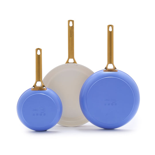 Reserve Ceramic Nonstick 8", 10" and 12" Frypan Set | Wisteria