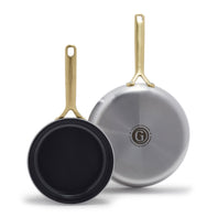 GP5 Stainless Steel 8" and 10" Frypan Set | Champagne Handles