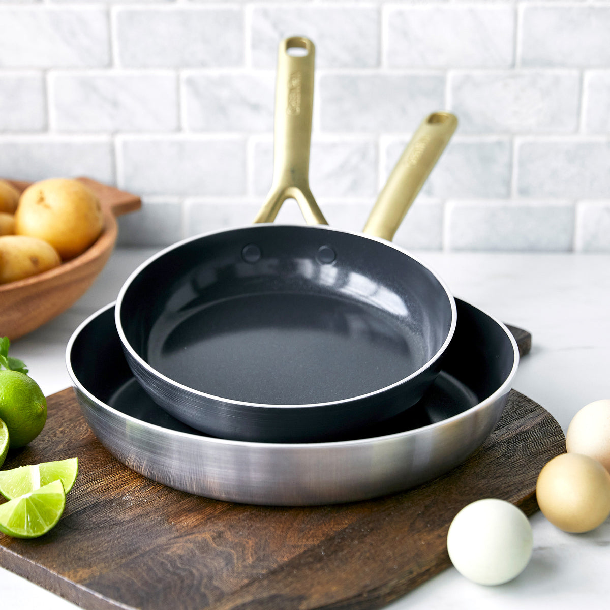 GreenPan™ GP5 Stainless-Steel Ceramic Nonstick 10-Piece Cookware